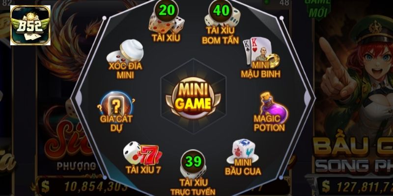 Thông tin các trò xuất hiện trong mini game B52