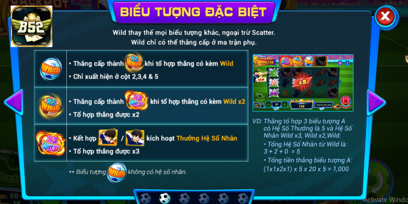 Biểu tượng Wild và Scatter tạo ra nhiều pha nổ thưởng liên tiếp