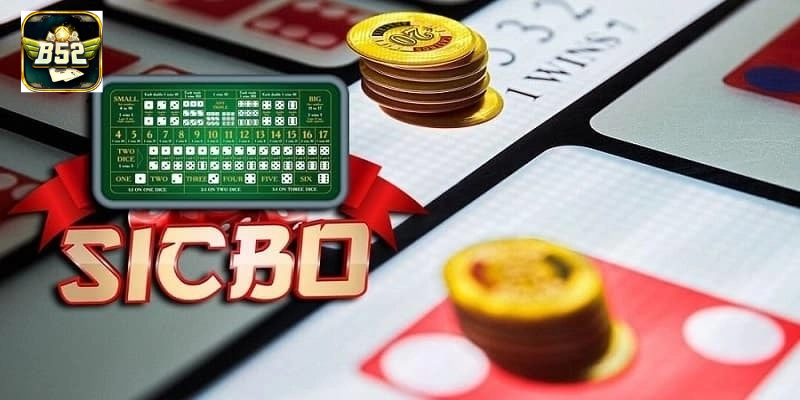 Bàn Sicbo hiển thị rõ số điểm và cửa cược tại B52