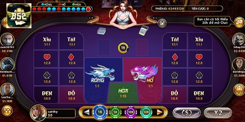 Các ô cược và lịch sử cầu giúp người chơi tính toán chiến thuật